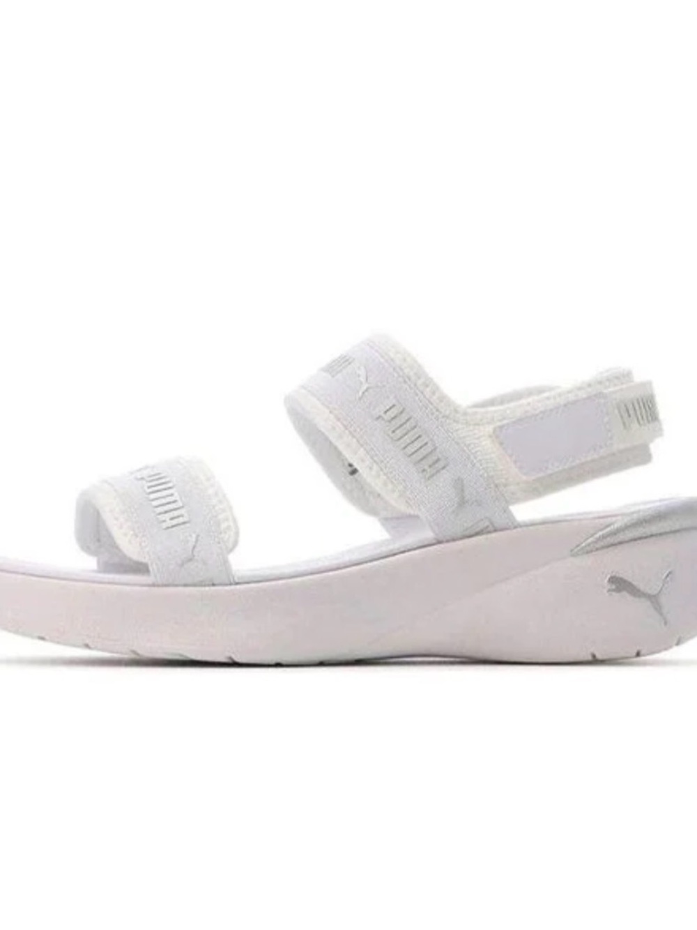 Puma White Women's Adjustable Slingback Platform Sandals Size 8 New